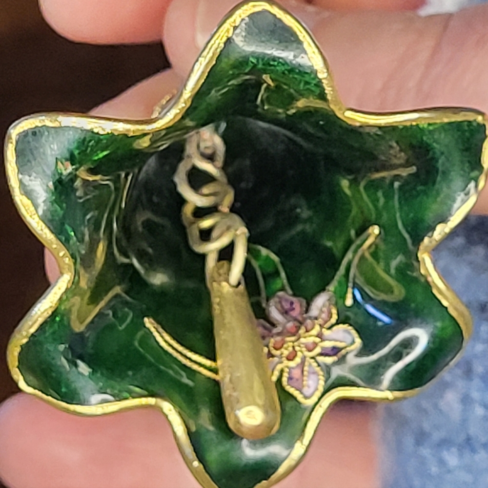 Floral Enamel Bell Ornament - Picture 13 of 15